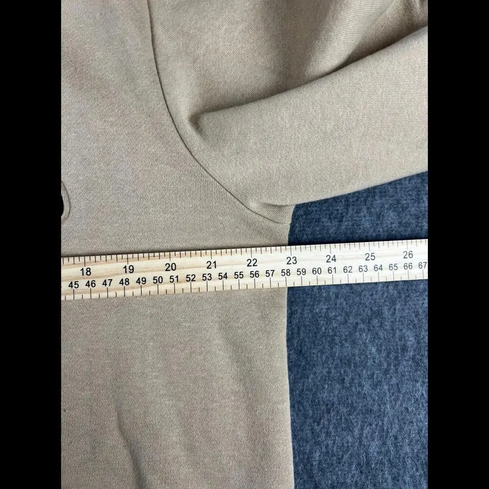 True Religion Beige Buddha‎ Design Hoodie Sz Large